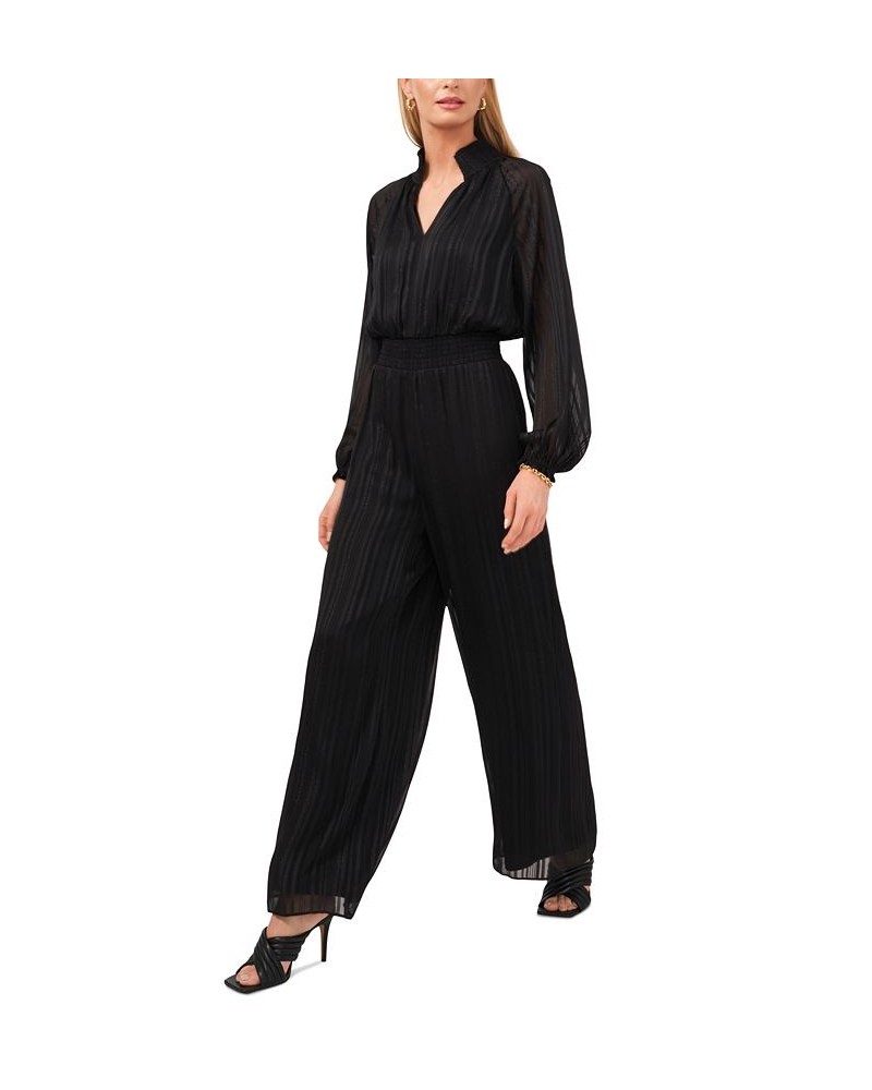 Smocked-Trim Jumpsuit Black $25.38 Pants