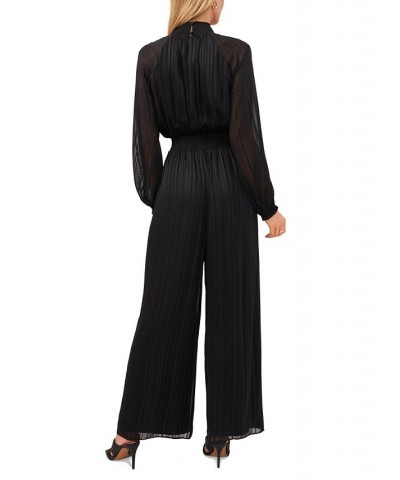 Smocked-Trim Jumpsuit Black $25.38 Pants