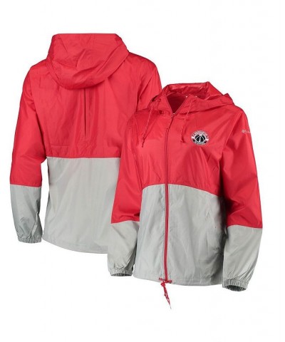 Women's Red Washington Wizards Flash Forward Windbreaker Full-Zip Jacket Red $45.04 Jackets