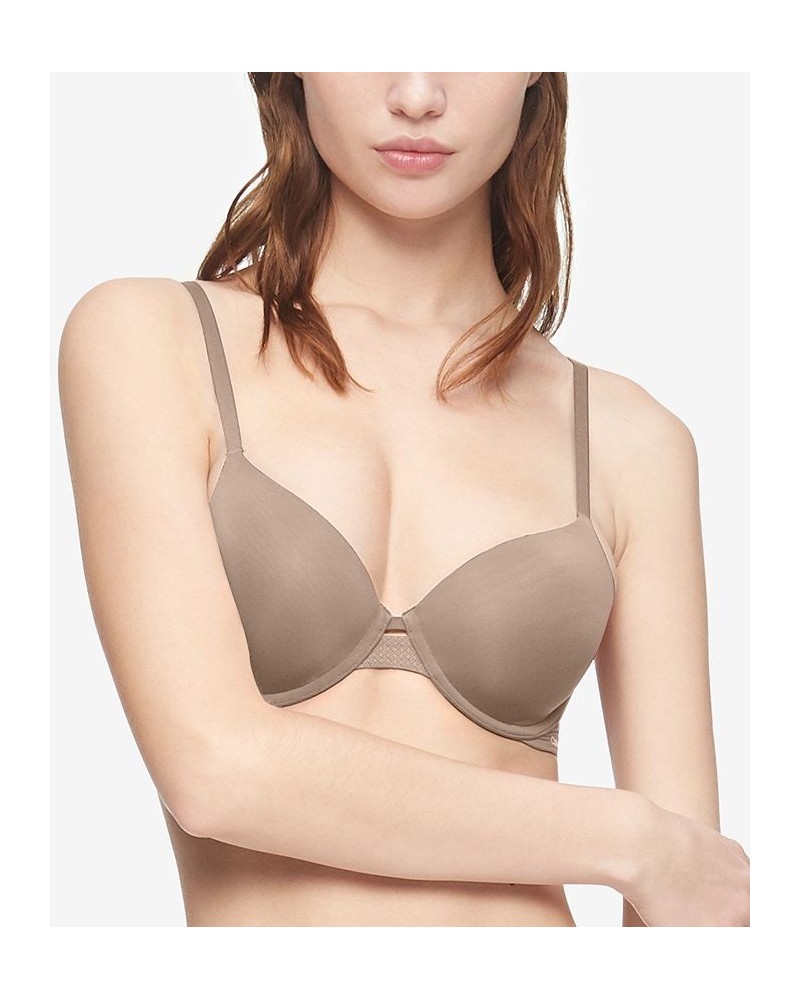 Women's Perfectly Fit Flex Lightly Lined Perfect Coverage Bra QF6617 Honey Almond $19.80 Bras