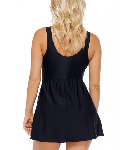 Women's Magnolia Underwire Swim Dress Black $32.00 Swimsuits