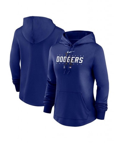 Women's Royal Los Angeles Dodgers Authentic Collection Pregame Performance Pullover Hoodie Royal $38.00 Sweatshirts