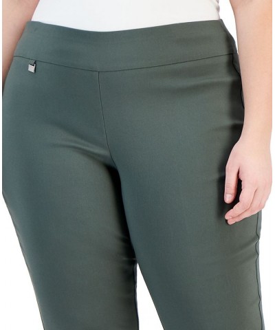 Plus Size High-Rise Tummy-Control Pants Lush Sage $34.44 Pants