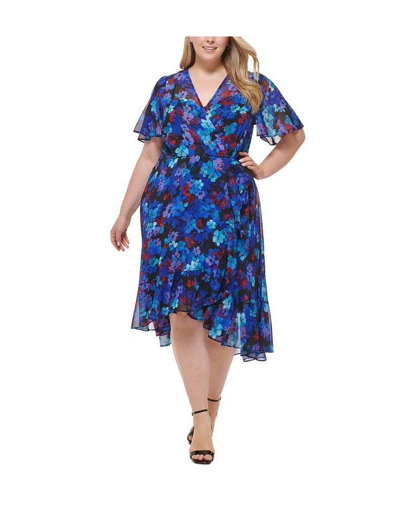 Plus Size Ruffled High-Low Dress Capri Multi $77.91 Dresses