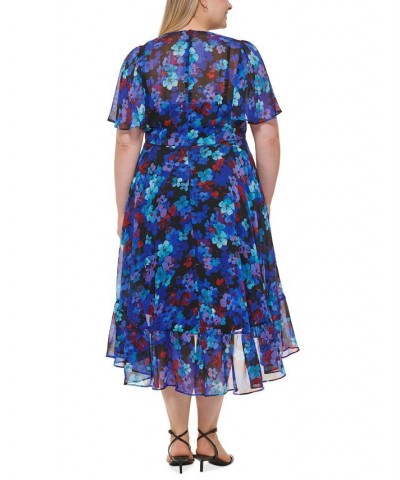 Plus Size Ruffled High-Low Dress Capri Multi $77.91 Dresses