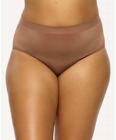 Plus Size Body Smooth Seamless Brief Panty Hazelnut $11.27 Panty