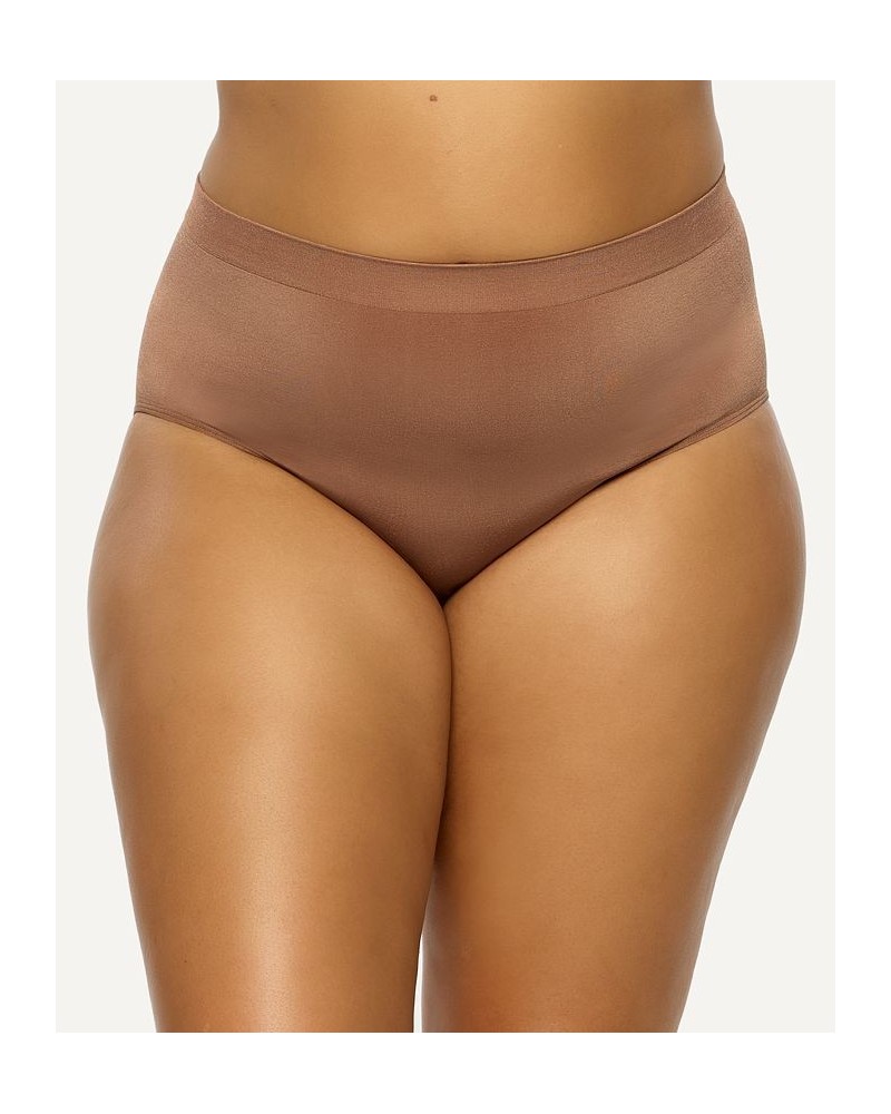 Plus Size Body Smooth Seamless Brief Panty Hazelnut $11.27 Panty