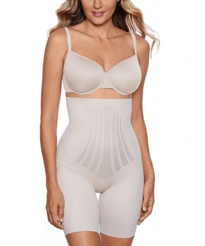 Women's Modern Miracle High-Waist Thigh Slimmer Tan/Beige $34.30 Shapewear