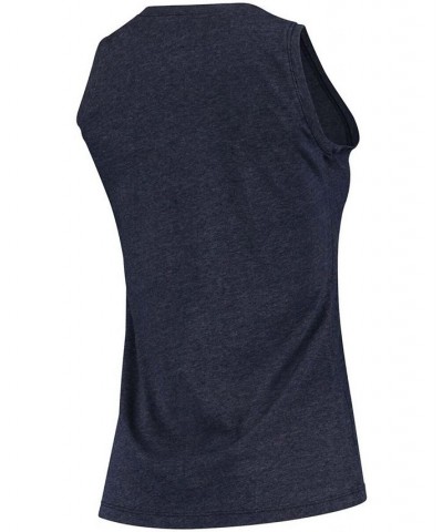 Women's Navy Navy Midshipmen Relaxed Henley Tank Top Navy $23.00 Tops