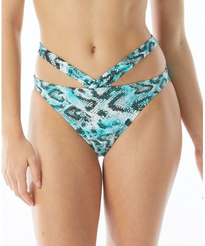 Printed One-Shoulder Bikini Top & Strappy Bottoms Animal Print $28.04 Swimsuits