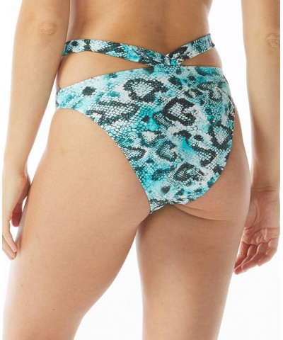 Printed One-Shoulder Bikini Top & Strappy Bottoms Animal Print $28.04 Swimsuits