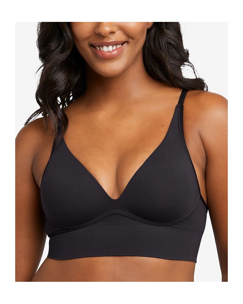 Pure Comfort Natural Lift Wireless Longline Bra DM2316 Black $11.34 Bras