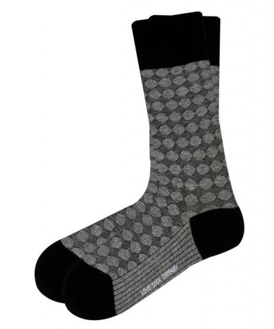 Women's Circles W-Cotton Dress Socks with Seamless Toe Design Pack of 1 Gray $10.50 Socks