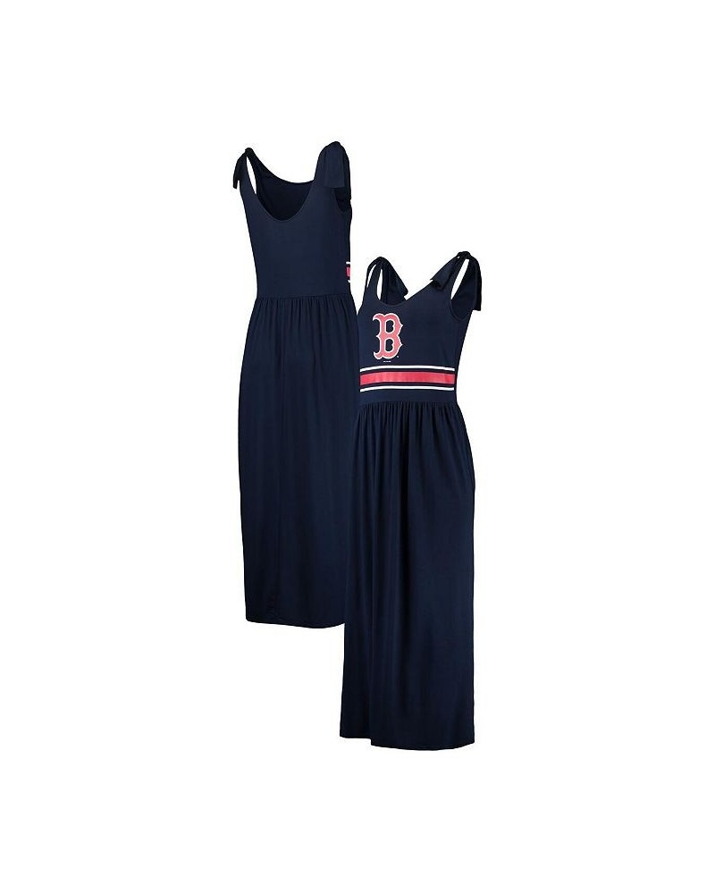 Women's Navy Boston Red Sox Game Over Maxi Dress Navy $32.85 Dresses