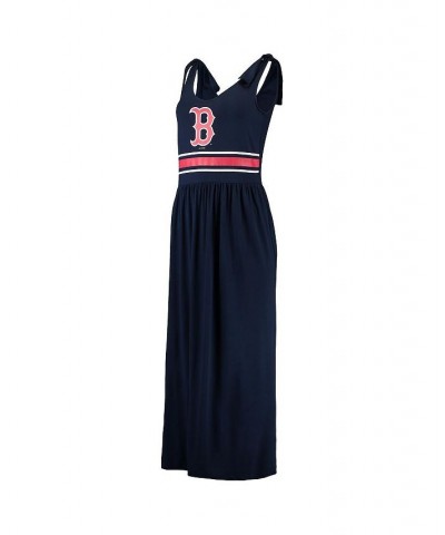 Women's Navy Boston Red Sox Game Over Maxi Dress Navy $32.85 Dresses