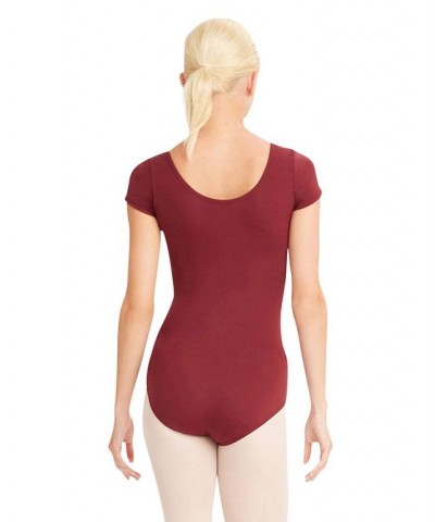 Short Sleeve Leotard Brown $20.70 Tops