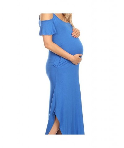 Maternity Lexi Maxi Dress Royal Blue $18.42 Dresses