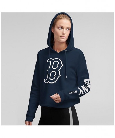 Women's Navy Boston Red Sox Lydia Pullover Hoodie Navy $44.19 Sweatshirts