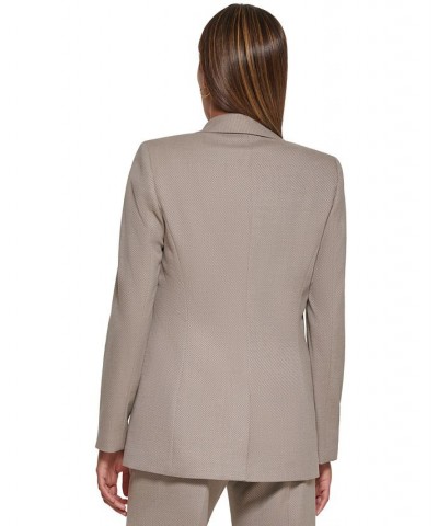 Women's Open-Front Notch-Collar Jacket Ash/Parchment $45.32 Jackets