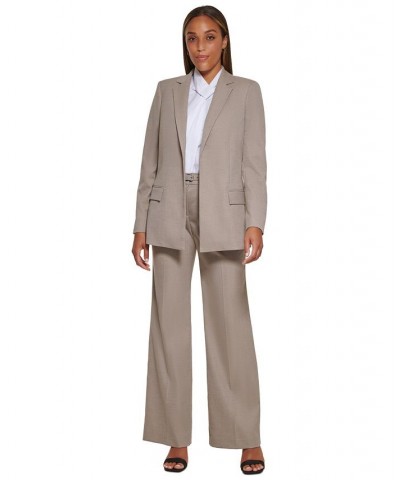 Women's Open-Front Notch-Collar Jacket Ash/Parchment $45.32 Jackets