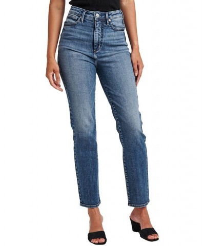 Women's Aikins High Rise Straight Leg Jeans Indigo $41.04 Jeans