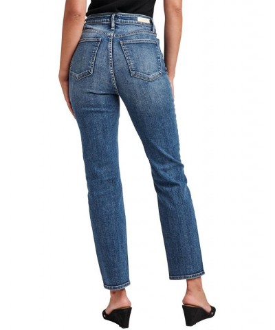 Women's Aikins High Rise Straight Leg Jeans Indigo $41.04 Jeans