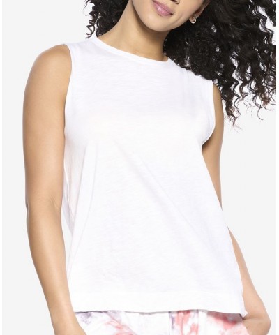 Women's Textured Slub Knit Shell White $17.00 Sleepwear