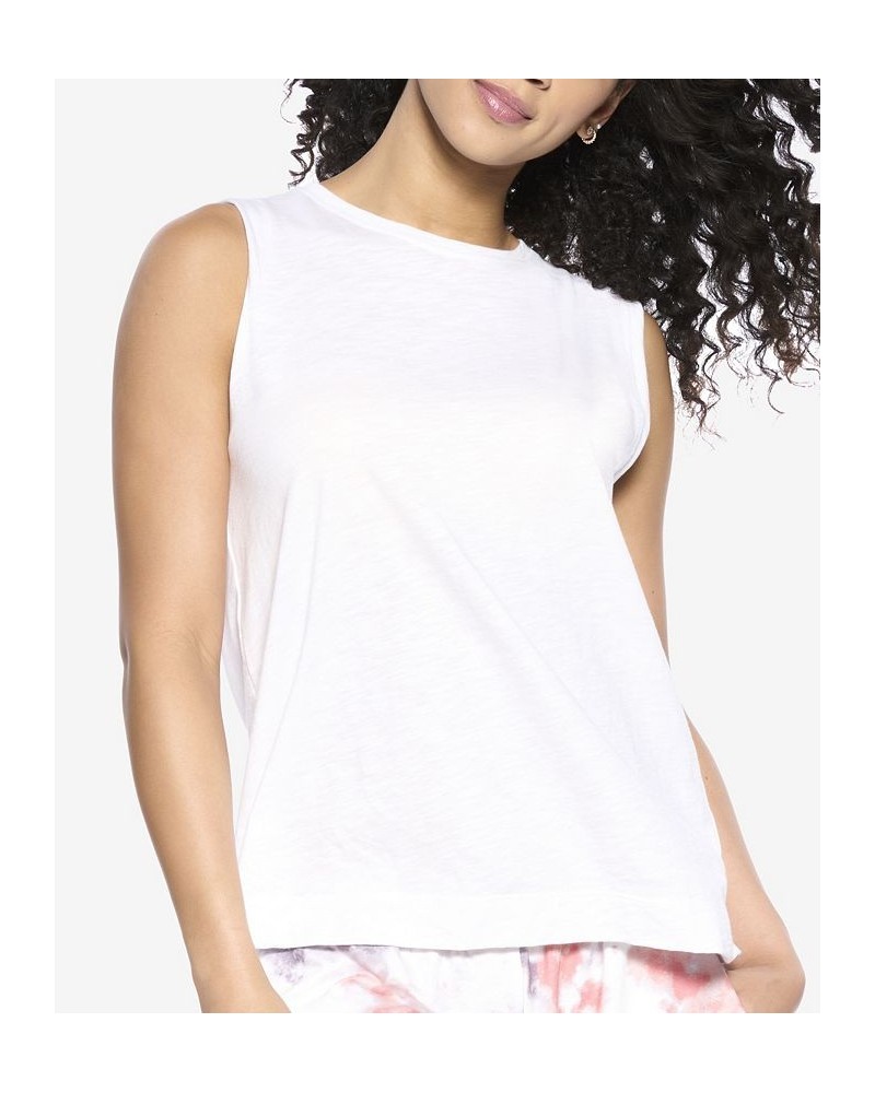 Women's Textured Slub Knit Shell White $17.00 Sleepwear