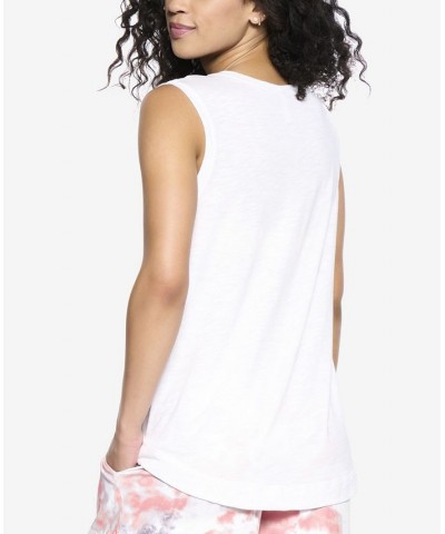 Women's Textured Slub Knit Shell White $17.00 Sleepwear