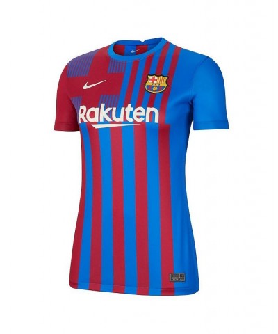 Women's Blue Barcelona 2021/22 Home Replica Jersey Blue $36.96 Jersey