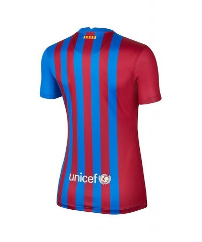 Women's Blue Barcelona 2021/22 Home Replica Jersey Blue $36.96 Jersey