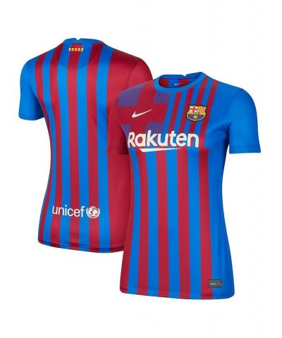 Women's Blue Barcelona 2021/22 Home Replica Jersey Blue $36.96 Jersey