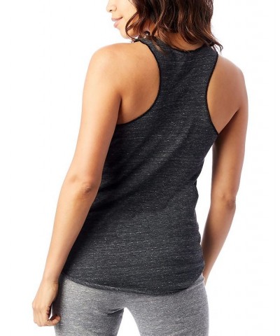 Women's Meegs Racer Tank Top Black $11.00 Tops