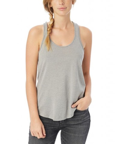 Women's Backstage Tank Top Smoke Gray $25.37 Tops