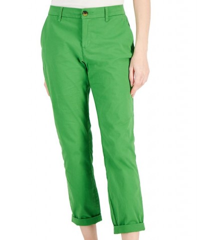 Women's Cotton Scallop-Stripe Tank & Hampton Cuffed Chino Straight-Leg Pants New Leaf $21.12 Pants