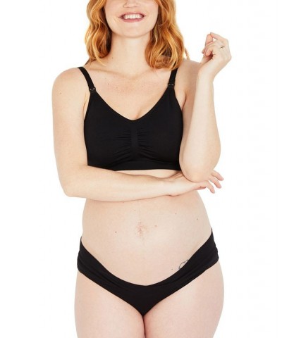 Full Busted Seamless Nursing & Maternity Bra Core Black $15.00 Bras