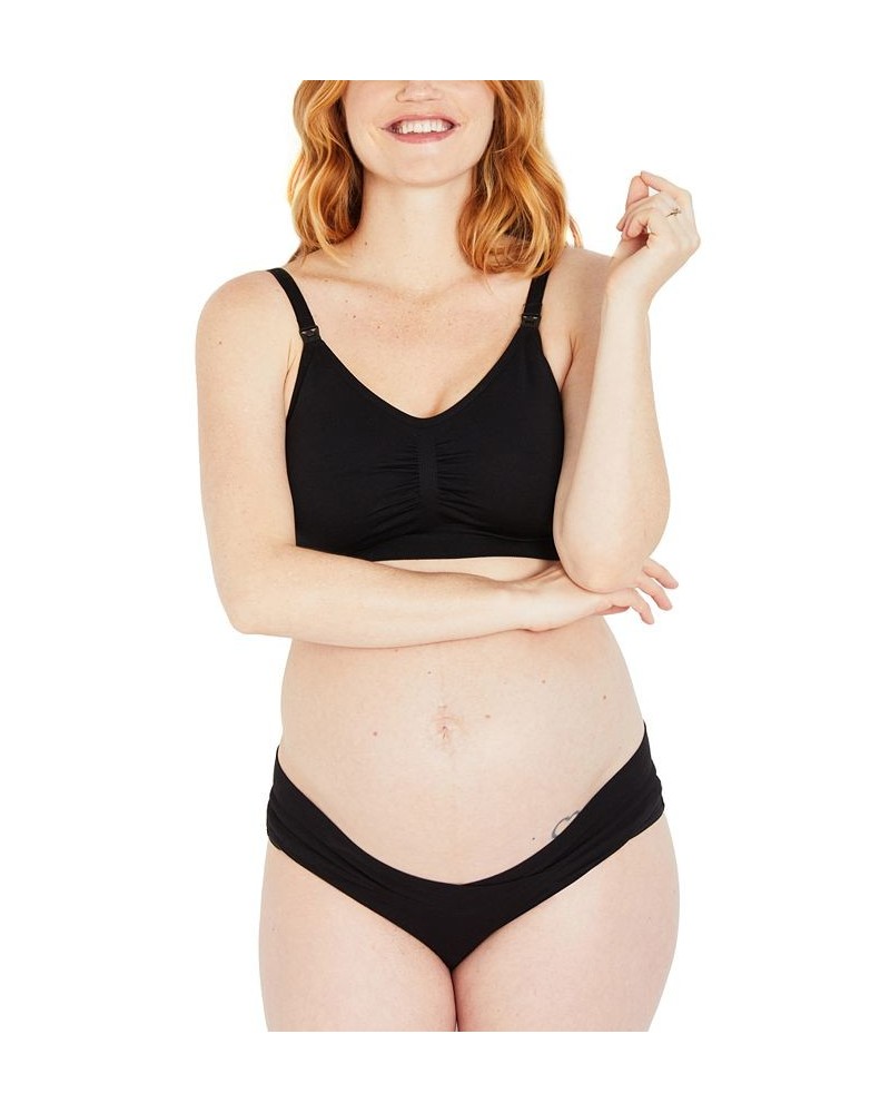 Full Busted Seamless Nursing & Maternity Bra Core Black $15.00 Bras