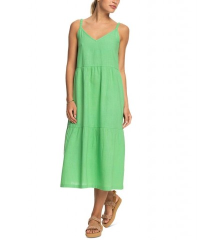 Juniors' Waiting Line Midi Shift Dress Absinthe Green $33.44 Dresses