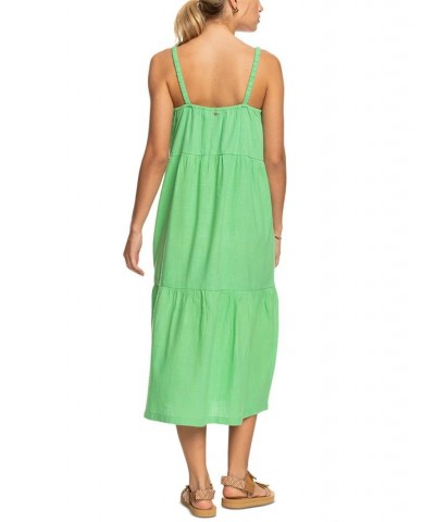 Juniors' Waiting Line Midi Shift Dress Absinthe Green $33.44 Dresses