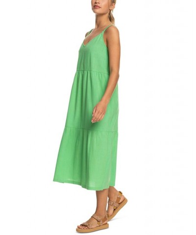 Juniors' Waiting Line Midi Shift Dress Absinthe Green $33.44 Dresses