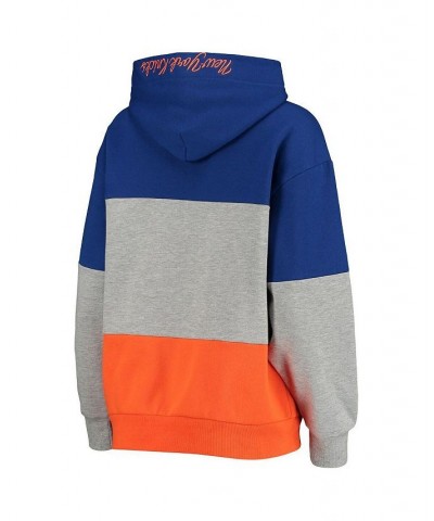 Women's Gray and Blue New York Knicks Assist Colorblock Pullover Hoodie Gray, Blue $25.01 Sweatshirts