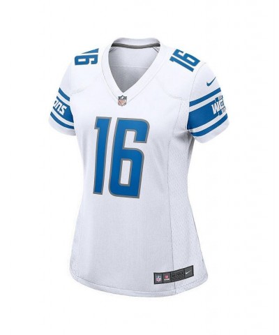 Women's Jared Goff White Detroit Lions Game Player Jersey White $60.20 Jersey