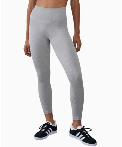 Women's Seamless Booty Sculpt 7/8 Marle Tight Gray Marle $28.80 Pants