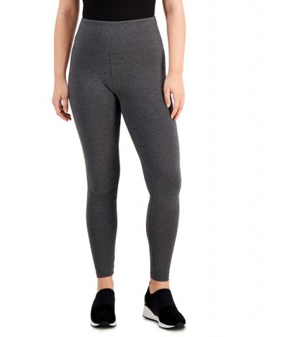 Women's High-Rise Basic Leggings Gray $19.32 Pants