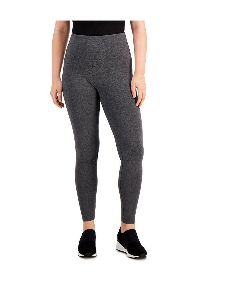 Women's High-Rise Basic Leggings Gray $19.32 Pants