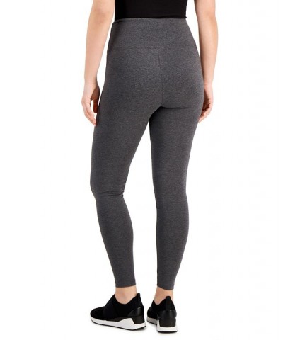 Women's High-Rise Basic Leggings Gray $19.32 Pants