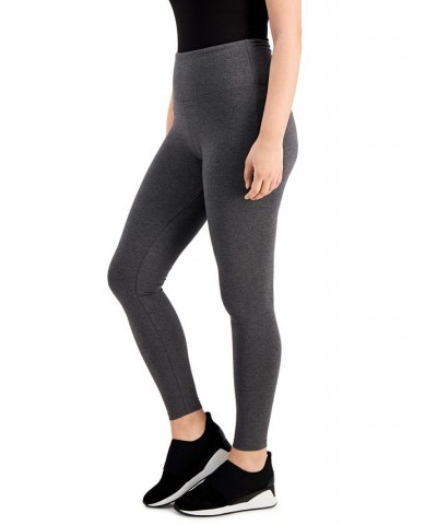 Women's High-Rise Basic Leggings Gray $19.32 Pants