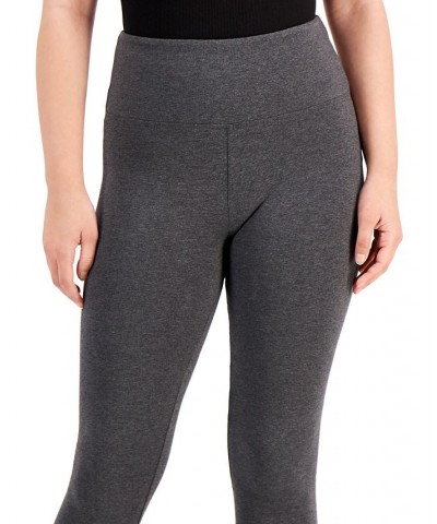 Women's High-Rise Basic Leggings Gray $19.32 Pants