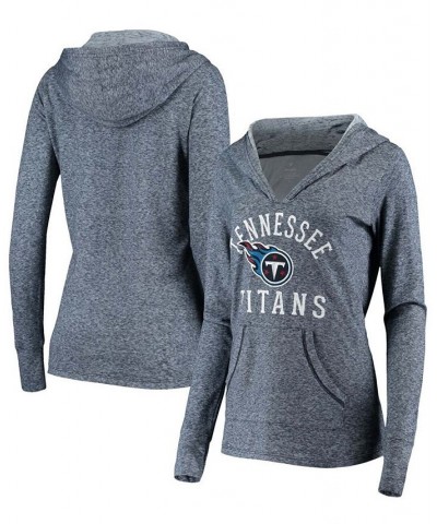 Women's Navy Tennessee Titans Doubleface Slub Pullover Hoodie Navy $30.66 Sweatshirts