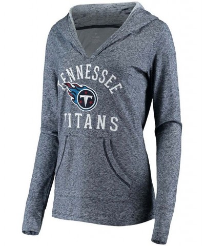 Women's Navy Tennessee Titans Doubleface Slub Pullover Hoodie Navy $30.66 Sweatshirts